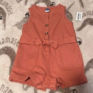 Old Navy Kids Romper in Warm Orange